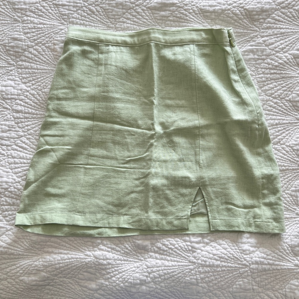 Abercrombie Linen Blend Mini Skirt